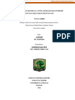 Perancangan Filter LCL Untuk Aplikasi Pada Inverter Satu Fasa Keluaran Photovoltaic