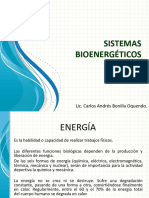 Sistemas Bioenergéticos: Lic. Carlos Andrés Bonilla Oquendo