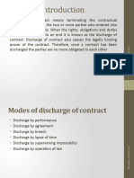 Discharge of Contract