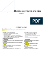 Enterprise, Business Growth and Size