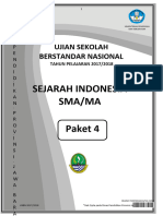 Naskah Soal Usbn - Sejarah Indonesia - Kur 13 - Paket 4