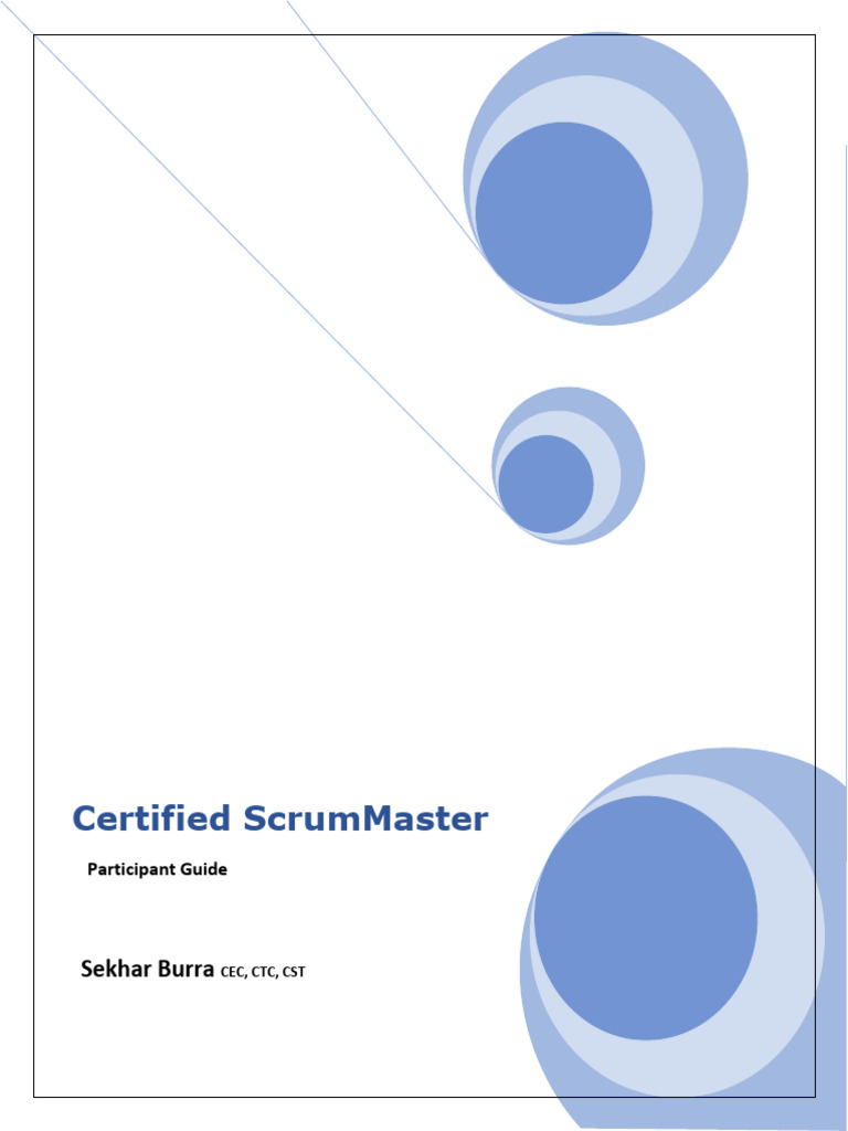 CSM Participant WorkbookV.12 | PDF | Computers