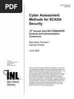 Cyber Assessment Methods For SCADA Security: 15 Annual Joint ISA POWID/EPRI Controls and Instrumentation Conference