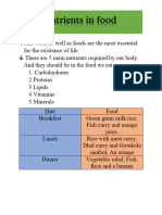 17 TH Lesson Nutrients in Food