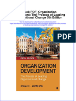 Full Download Ebook PDF Organization Development The Process of Leading Organizational Change 5th Edition PDF
