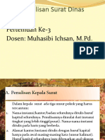 Penulisan Surat Dinas