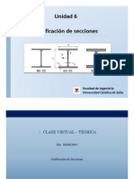 Unidad 6. Clasificación de Secciones