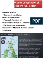 Political System/ Constitution of Unite Kingdom (UK) Britain