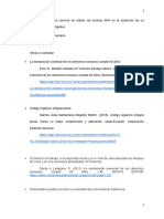 Identifique La Forma Correcta de Utilizar Las Normas APA en La Redacción de Un Documento o Trabajo Investigativo