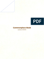 Commonplace Book Template