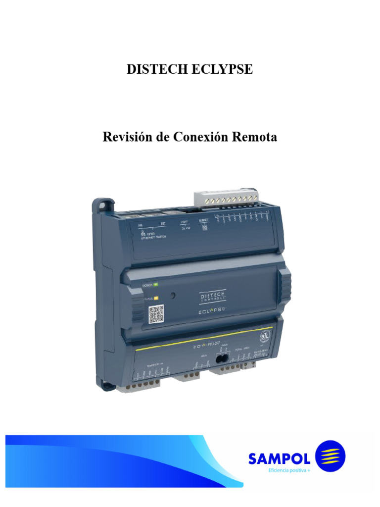 Configuración IP Distech ECLYPSE ECY-PTU-107 | PDF | Finanzas y dinero ...