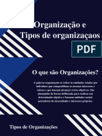 Organização e Tipos de Organizaça
