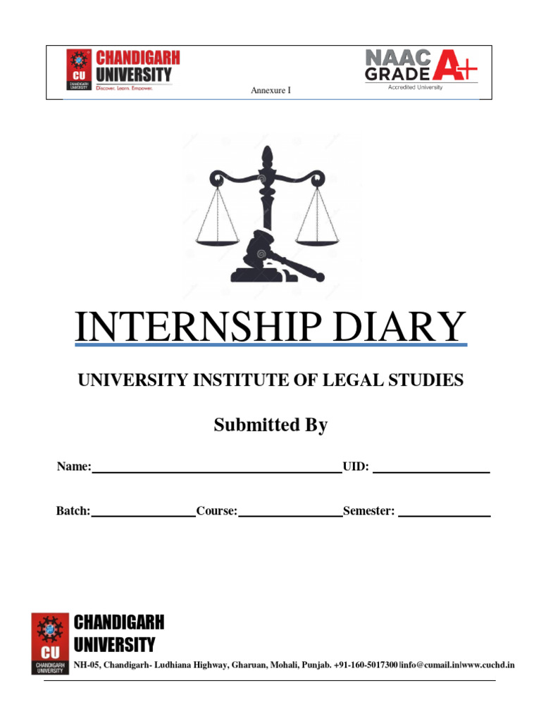Internship Diary Guidelines for Law Students | PDF | Advocate | Justice