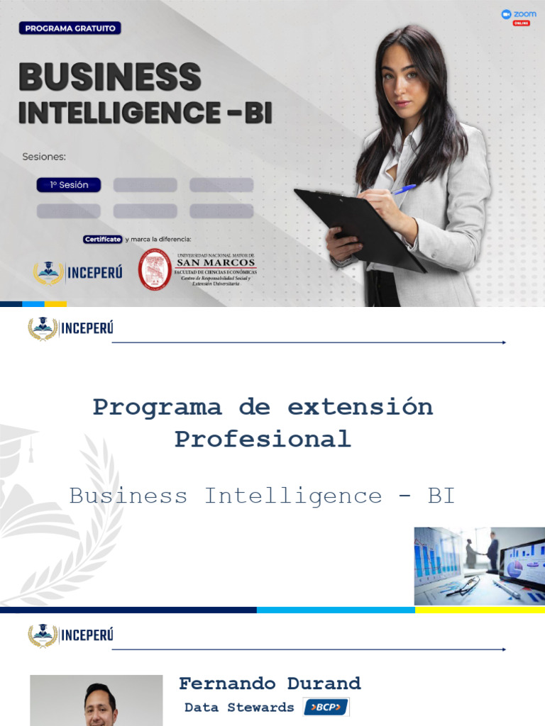 Sesión 1 - Business Intelligence - Bi | PDF | Inteligencia de negocios ...