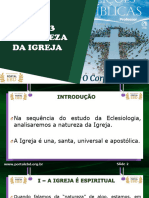 Slides Da Lição 3 - A Natureza Da Igreja - Pr. Caramuru Afonso Francisco