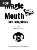 Magic Mouth NPC Dialog Oracle