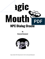 Magic Mouth NPC Dialog Oracle