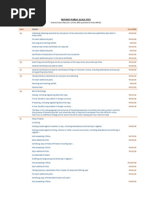 Notary006 Notary Public (Fees) Rules