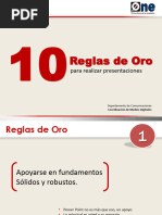 10 Reglas de Oro para Power Point | PDF | Microsoft PowerPoint