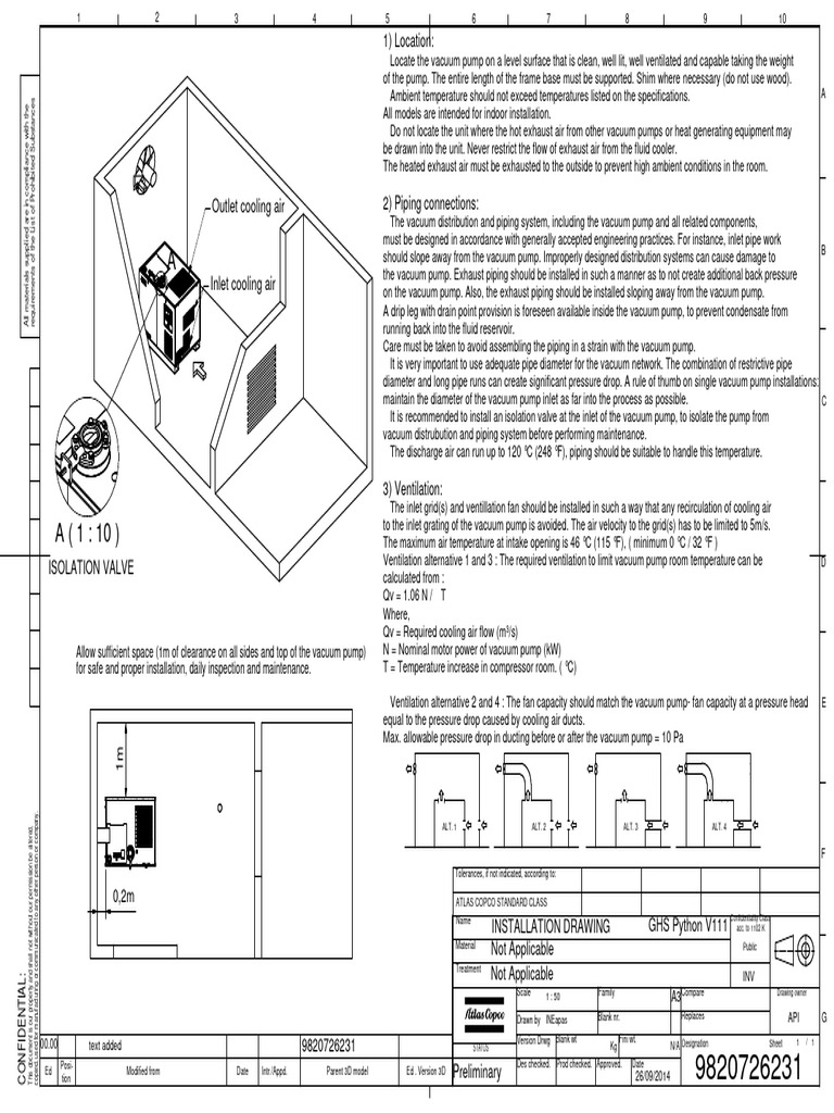 GHS Vacuum Pump Installation Guide | PDF | Pump | Pipe (Fluid Conveyance)