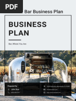 Mobile Bar Business Plan Example