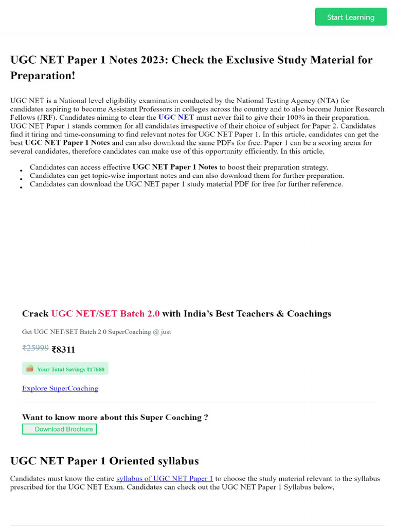 Ugc net paper 1 notes pdf download paper 1 study material pdf