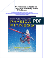 Full Download Ebook PDF Principles and Labs For Physical Fitness 10th Edition by Wener W K Hoeger PDF
