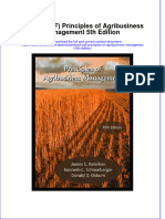 Full download eBook PDF Principles of Agribusiness Management 5th Edition pdf