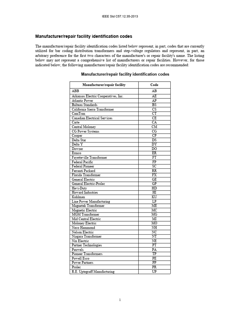 C57.12.35-2013 Manucodes | PDF