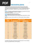 Geometria Plana Definição Exercícios