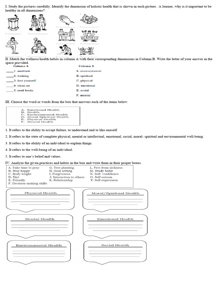 Health Quiz PDF