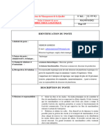 Fiche de Poste DL