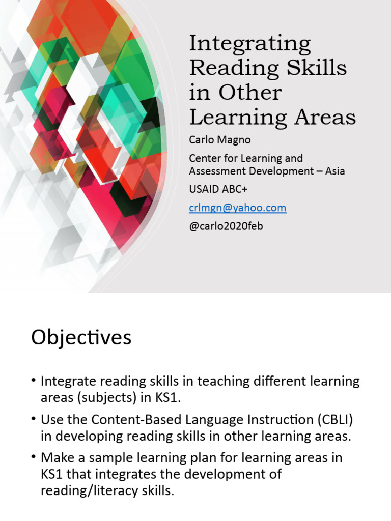 Integrating Reading in KS1 Subjects | PDF | Phonics | Reading Comprehension