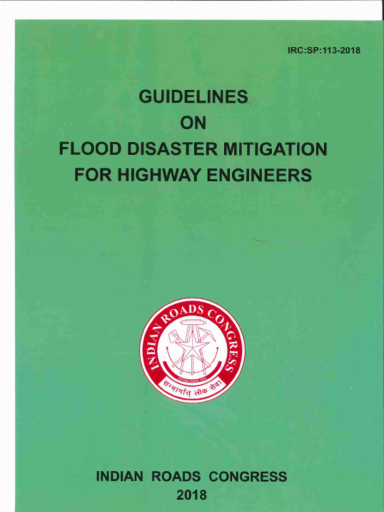 IRC SP-113-2018 Flood Mitigation in Highways | PDF