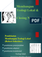 Membangun Teologi Lokal - Closing Notes