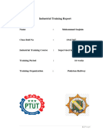 Supervised Indutrial Training Report