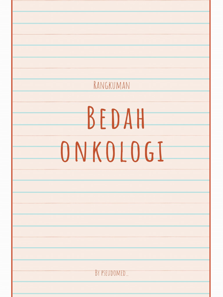 Bedah Onkologi Pdf