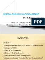 Principles and Function of Management