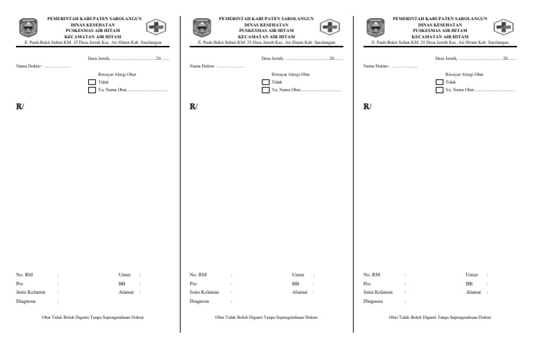 Resep Obat 2018 | PDF