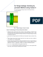 Methods For Flange Leakage Checking by Pressure Equivalent Method Using Caesar II