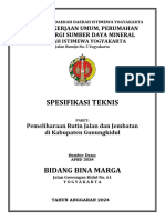 Spesifikasi Teknis: Dinas Pekerjaan Umum, Perumahan Dan Energi Sumber Daya Mineral