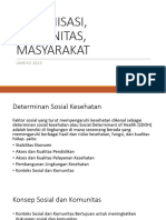 Organisasi, Komunitas, Masyarakat