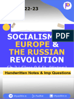 Socialism in Europe and The Russian Revolution - Padhle Class 9 Social Science
