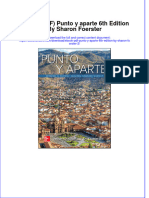 Ebook PDF Punto y Aparte 6th Edition by Sharon Foerster 2