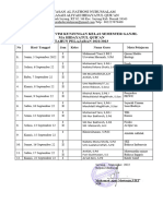 Jadwal Kunjungan Kelas