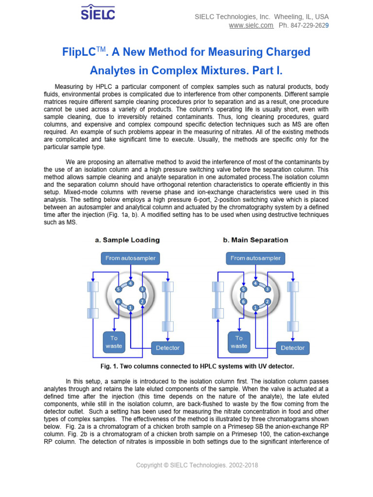 Nitrate in Complex Samples by HPLC | PDF | High Performance Liquid ...