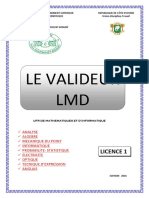 Le Valideur LMD Licence 1 Edition 2016