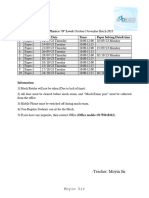 Mock Exam Time Table 2023 October