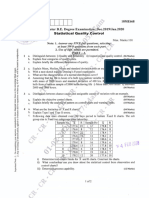 VTU Question Paper of 10ME668 Statistical Quality Control Dec - 2019