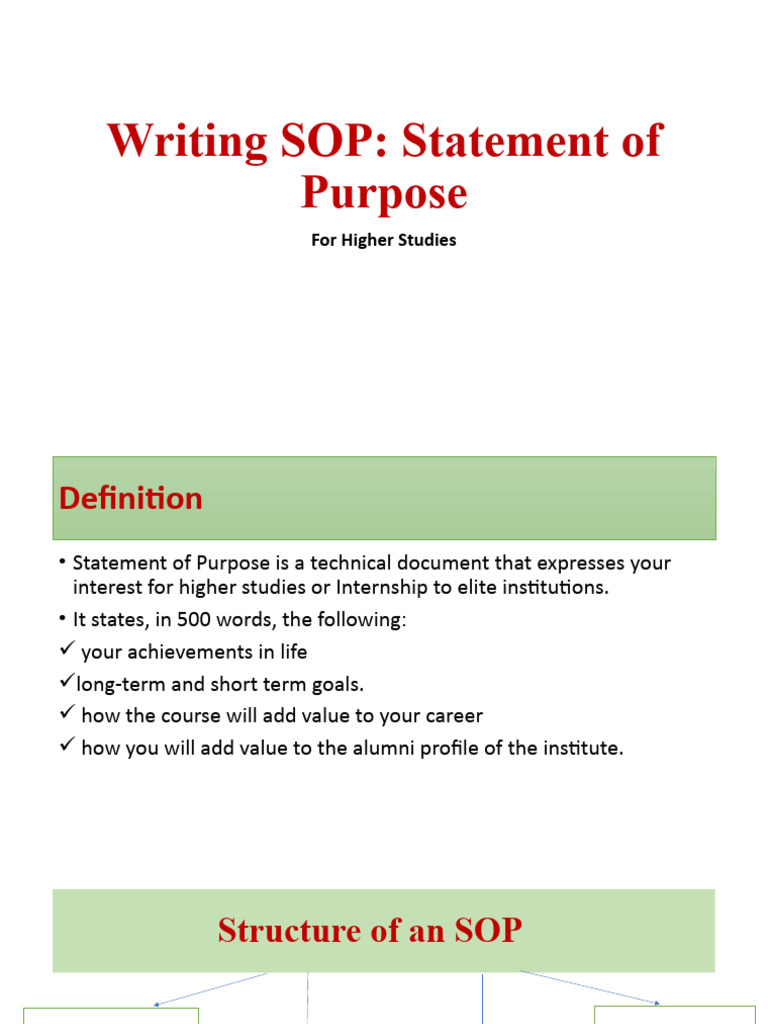Writing SOP Notes | PDF | Human Communication